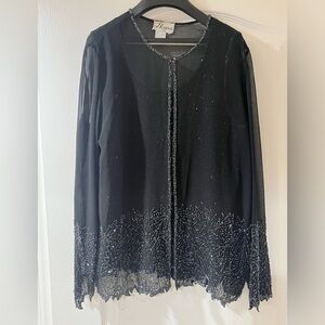 Ikara beaded shell and jacket combo